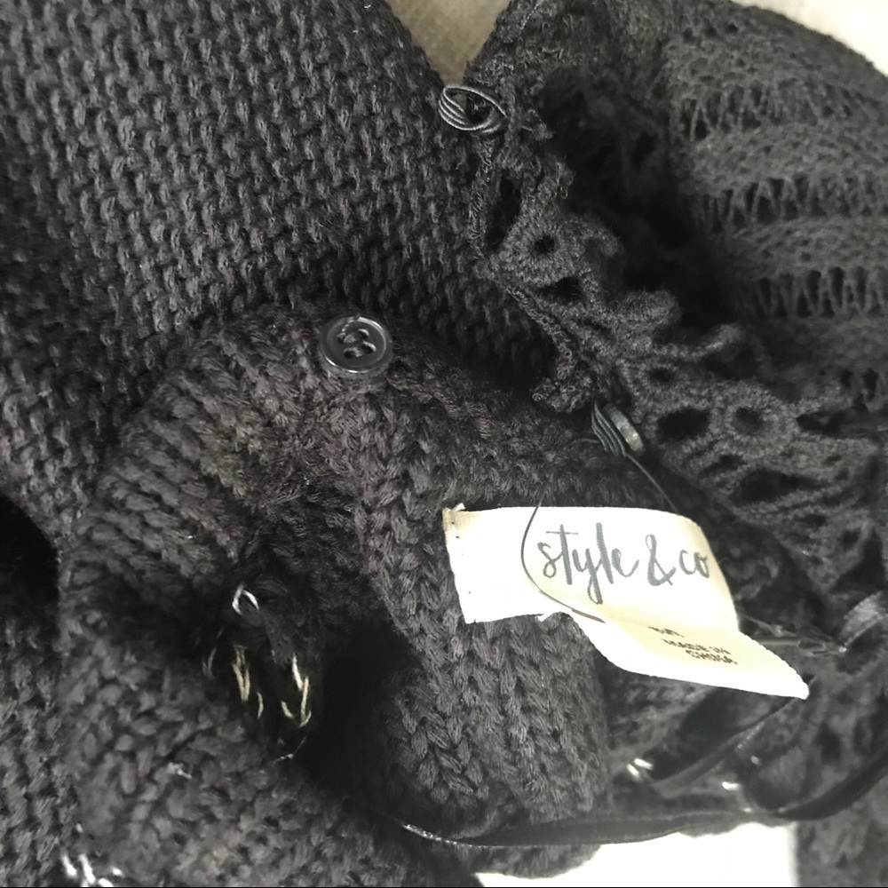 NWT Style & Co 2 Piece Pullover Sweater and Scarf - Picture 6 of 7